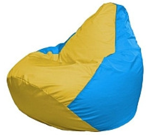 Кресло-мешок Flagman Груша Мини L Г0.1-263 желтый/голубой