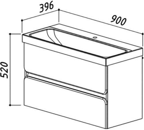 Умывальник Belux Бостон 900