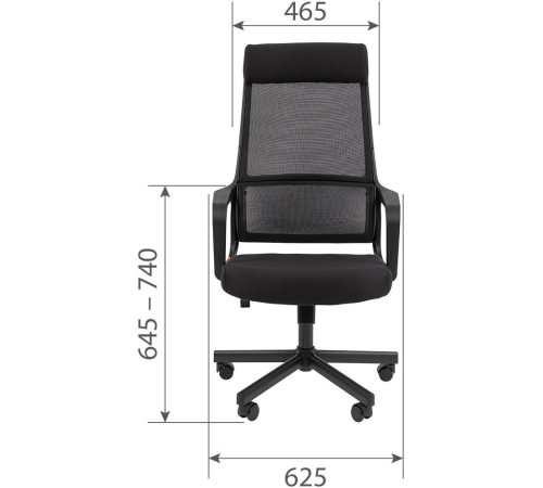 Офисное кресло CHAIRMAN 590 черный/красный