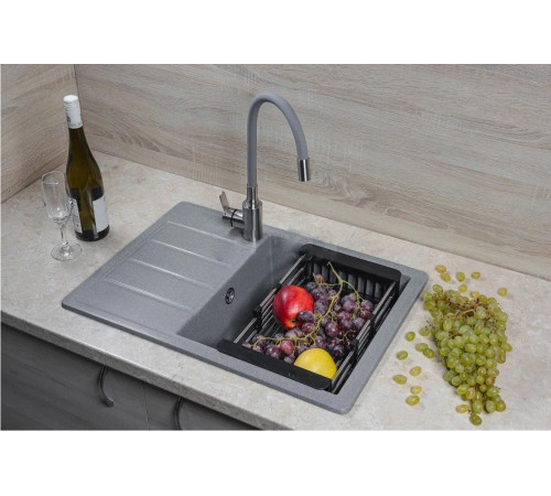 Кухонная мойка Marblan Recta R серебристый
