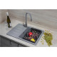 Кухонная мойка Marblan Recta R серебристый