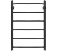 Полотенцесушитель Granula Трапеция 50х80 6 перекладин нижнее подключение, черный матовый