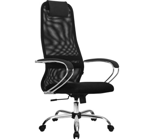 Кресло Metta SU-B-8 хром, черный