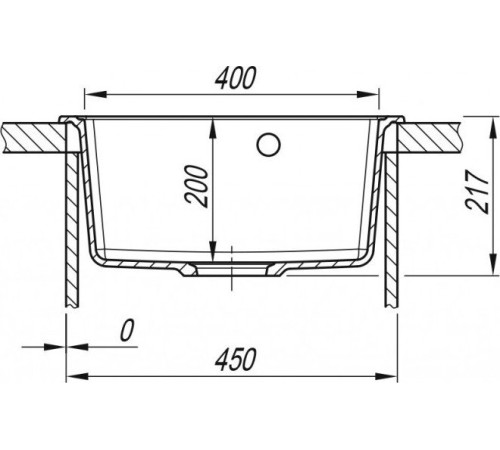 Кухонная мойка ARFEKA Dalago 47 графитовый