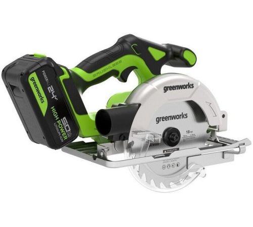 Дисковая циркулярная пила Greenworks GD24CS165 1501607CUG с 1-им АКБ