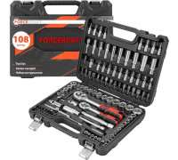 Набор трещотка с головками и битами ForceKraft FK-41082-5DS 108 предметов