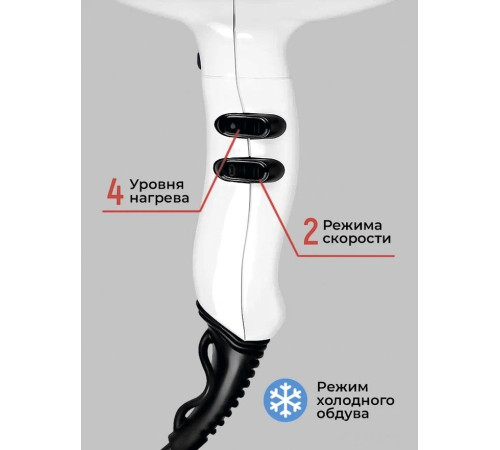 Фен ETI Hyper Power 4800 белый