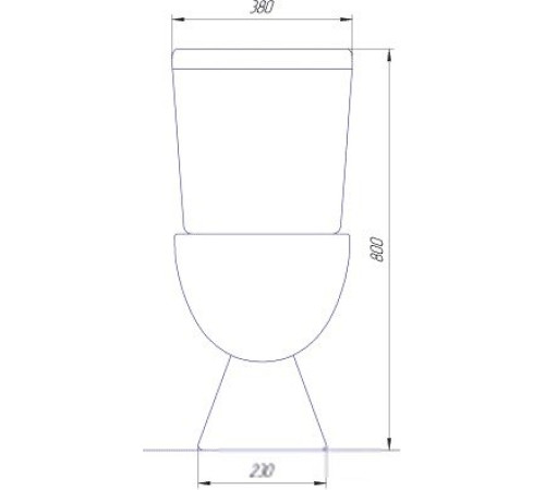 Унитаз Rosa Ресса белый