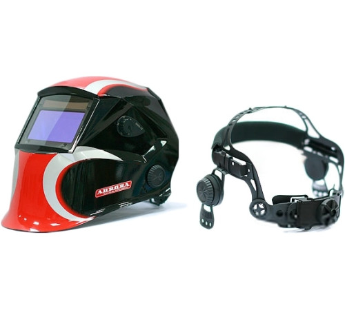 Сварочная маска Aurora Sun-7 черный/белый/красный
