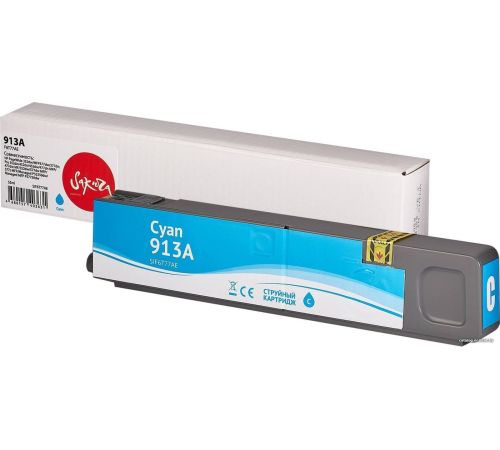 Картридж Sakura Printing SIF6T77AE аналог HP 913A Cyan