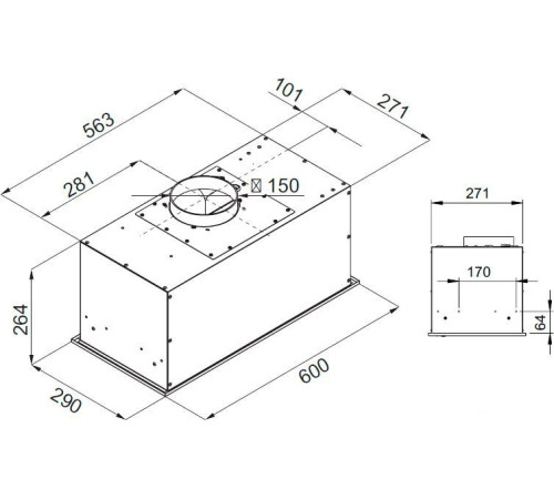 Кухонная вытяжка KUPPERSBERG Ibox 60 X
