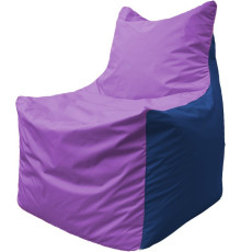 Кресло-мешок Flagman Фокс Ф2.1-105 сиреневый/синий темный