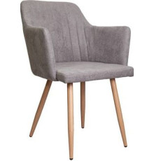 Стул AksHome Brit светло-серый/дуб