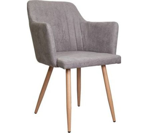 Стул AksHome Brit светло-серый/дуб