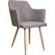 Стул AksHome Brit светло-серый/дуб