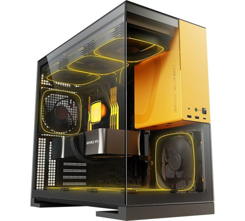 Корпус Geometric Future Model 5 5FAN черный/желтый