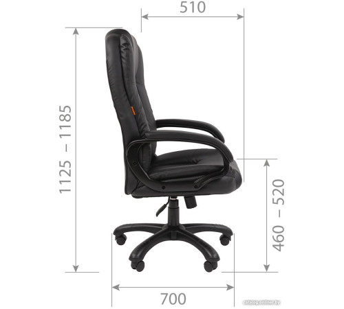 Офисное кресло CHAIRMAN 600 экопремиум, серый