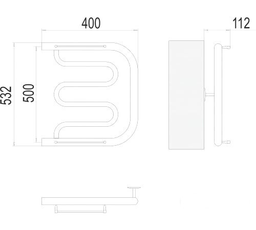 Полотенцесушитель TERMINUS Фокстрот 1