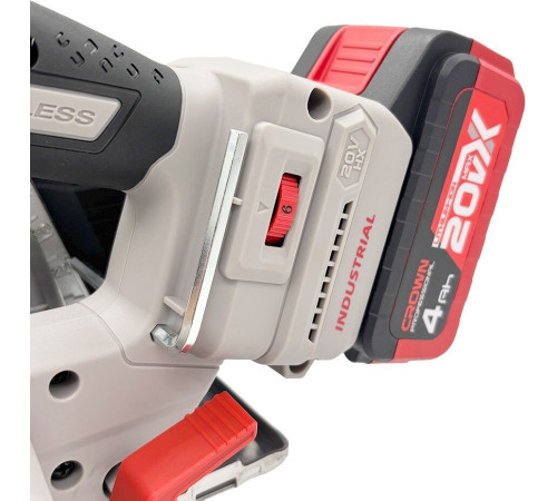 Дисковая циркулярная пила Crown CT25040-150HX-4 BMC с 2-мя АКБ, кейс