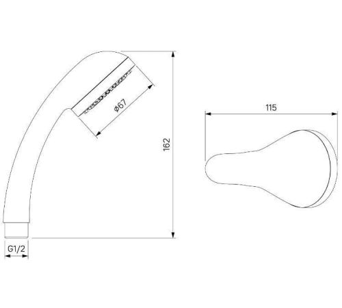 Смеситель Milardo Duplex DUPSBL2M10