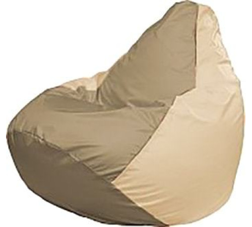 Кресло-мешок Flagman Груша Мега Super Г5.1-87 тёмно-бежевый/светло-бежевый