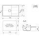 Кухонная мойка Mixline ML-GMU07 556733 белый камень