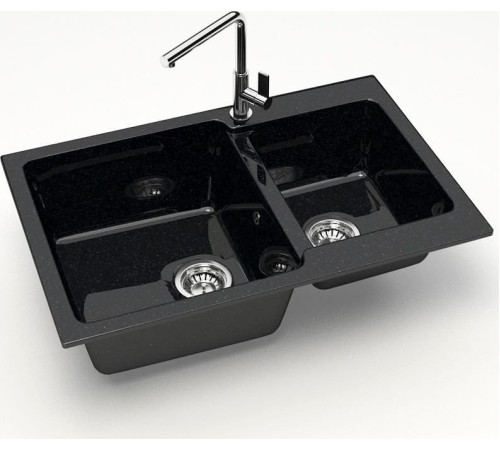 Кухонная мойка MARRBAXX Карельский камень модель 191/Q4 черный