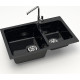 Кухонная мойка MARRBAXX Карельский камень модель 191/Q4 черный