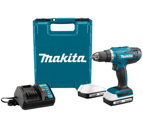 Дрель-шуруповерт Makita DF488D004 с 2-мя АКБ, кейс