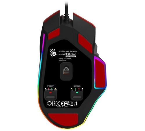 Игровая мышь A4Tech Bloody W95 Max Sports красный