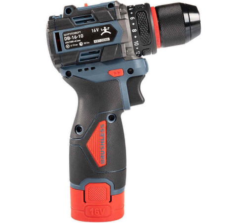 Дрель-шуруповерт КВТ DB-16-10 с 2-мя АКБ, кейс