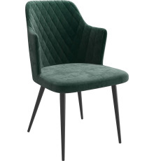 Стул с подлокотниками Мамадома Freddy b10 Green Lux/черный