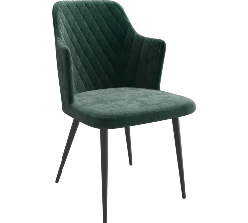 Стул с подлокотниками Мамадома Freddy b10 Green Lux/черный