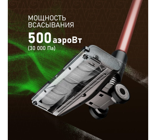 Пылесос Weissgauff V12 BLDC 500 Ora Rosa Turbo