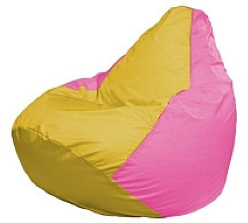 Кресло-мешок Flagman Груша Мини L Г0.1-257 желтый/розовый