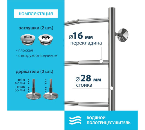 Полотенцесушитель Stelmix Трапеция ВПС П4 400х600