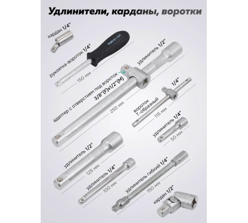 Универсальный набор инструментов FORSandTUNE 4821-5 64658