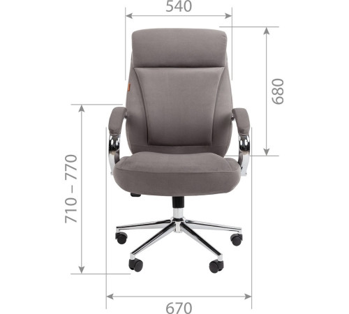 Офисное кресло CHAIRMAN Home 794 ткань Т-55, темно-серый