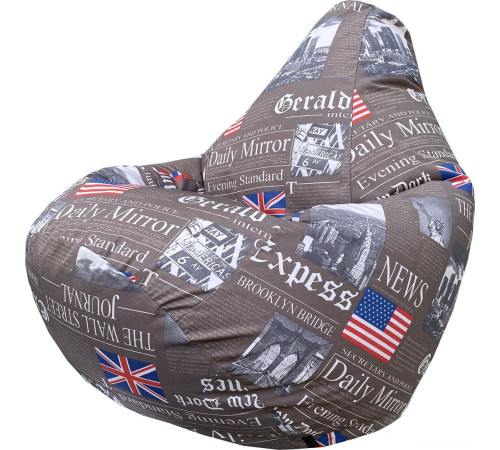 Кресло-мешок Flagman Груша Мега Г3.7-05 Times коричневый