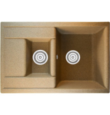 Кухонная мойка Berge BR-7612 песочный матовый