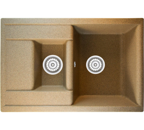 Кухонная мойка Berge BR-7612 песочный матовый