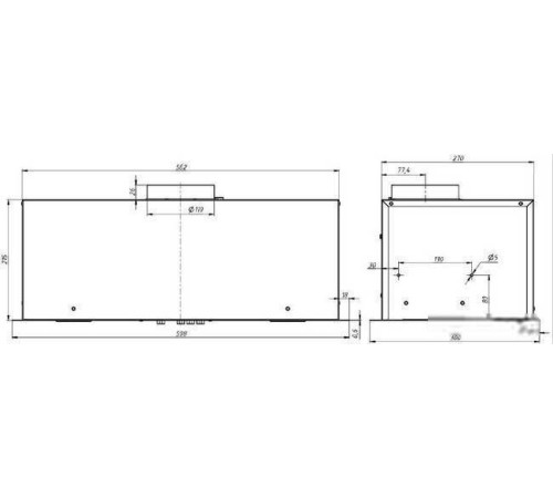 Кухонная вытяжка Elikor Cube 60П-650 235568