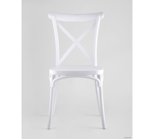 Стул Stool Group Кроссбэк пластиковый белый