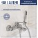 Смеситель Lauter Silk 21СК6572С с лейкой Lily 21S10048