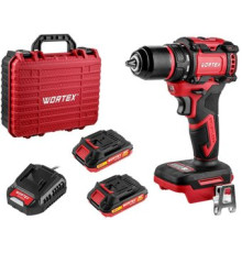 Дрель-шуруповерт Wortex BD 2025-1 DLi 1329838 с 2-мя АКБ, кейс