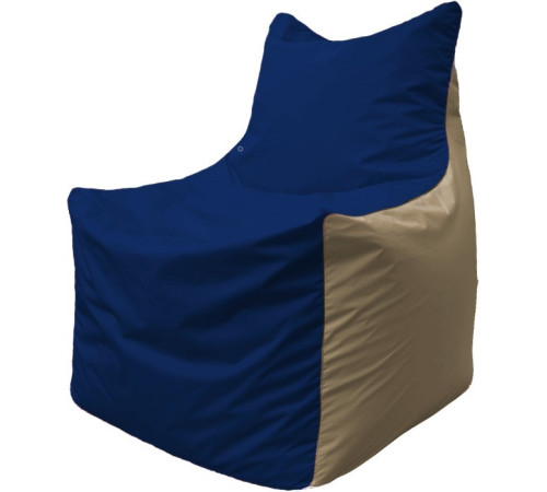 Кресло-мешок Flagman Фокс Ф2.1-39 синий темный/бежевый темный