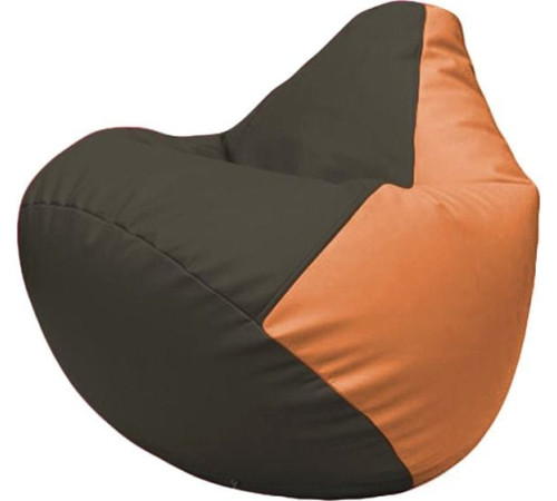 Кресло-мешок Flagman Груша Макси Г2.3-1620 черный/оранжевый