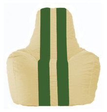 Кресло-мешок Flagman Спортинг С1.1-147 бежевый/зеленый