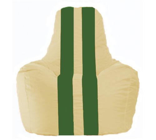 Кресло-мешок Flagman Спортинг С1.1-147 бежевый/зеленый