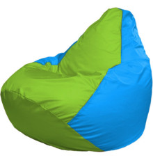 Кресло-мешок Flagman Груша Макси Г2.1-168 голубой/салатовый